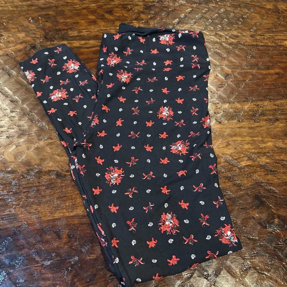 LuLaRoe Ursula Black Leggings Tall & Curvy